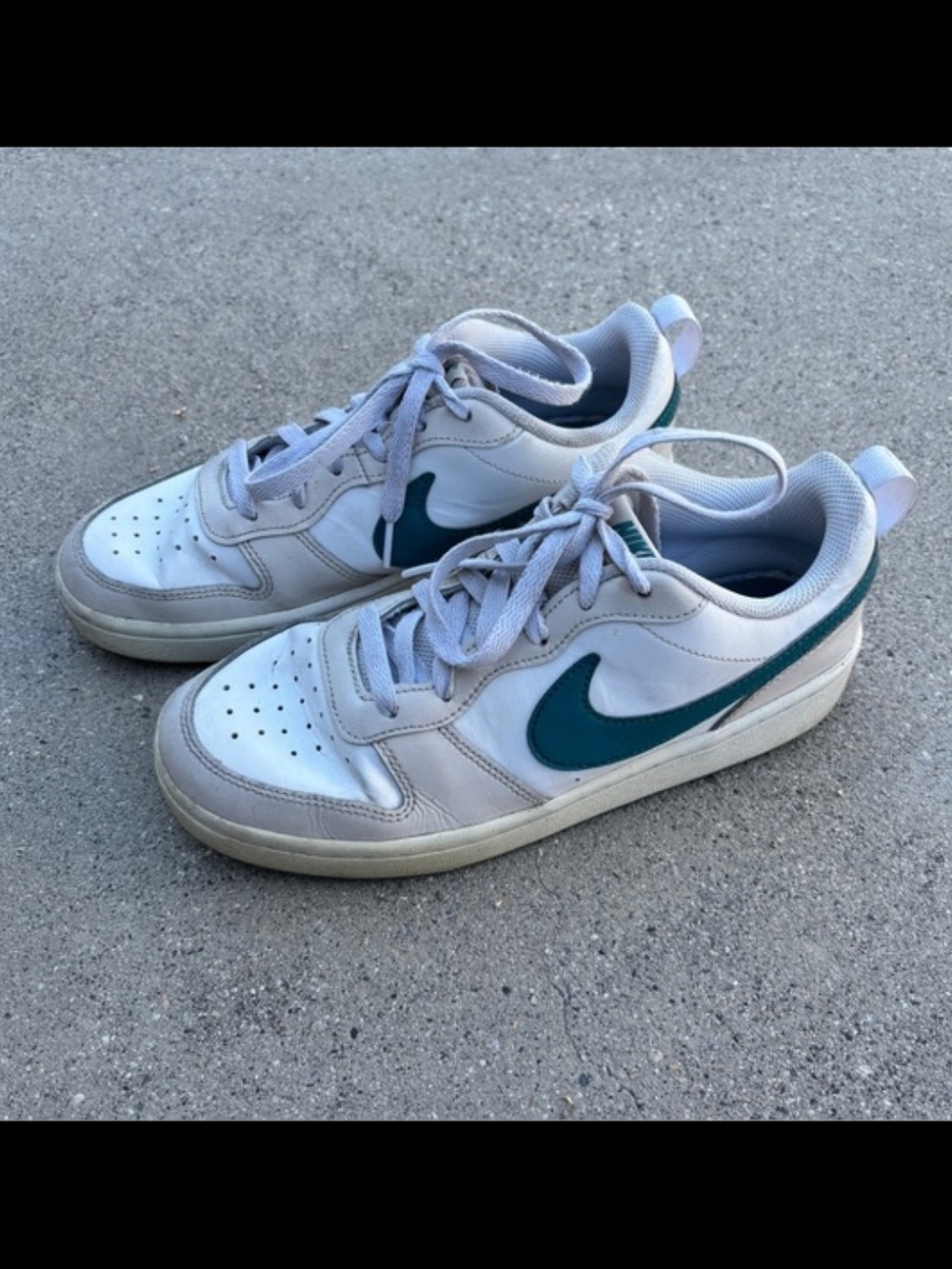 Nike Court Borough Low 2 GS Phantom Bright Spruce Size 7Y BQ5448-017 Womens 8